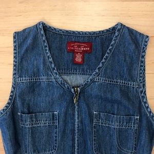 Vintage 90’s zip up denim dress from The Limited.